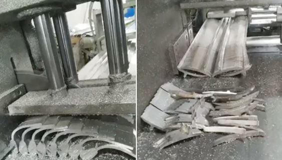 【浙江】一共采購我司4臺鋁型材切割機(jī)，期間克服裝夾問題