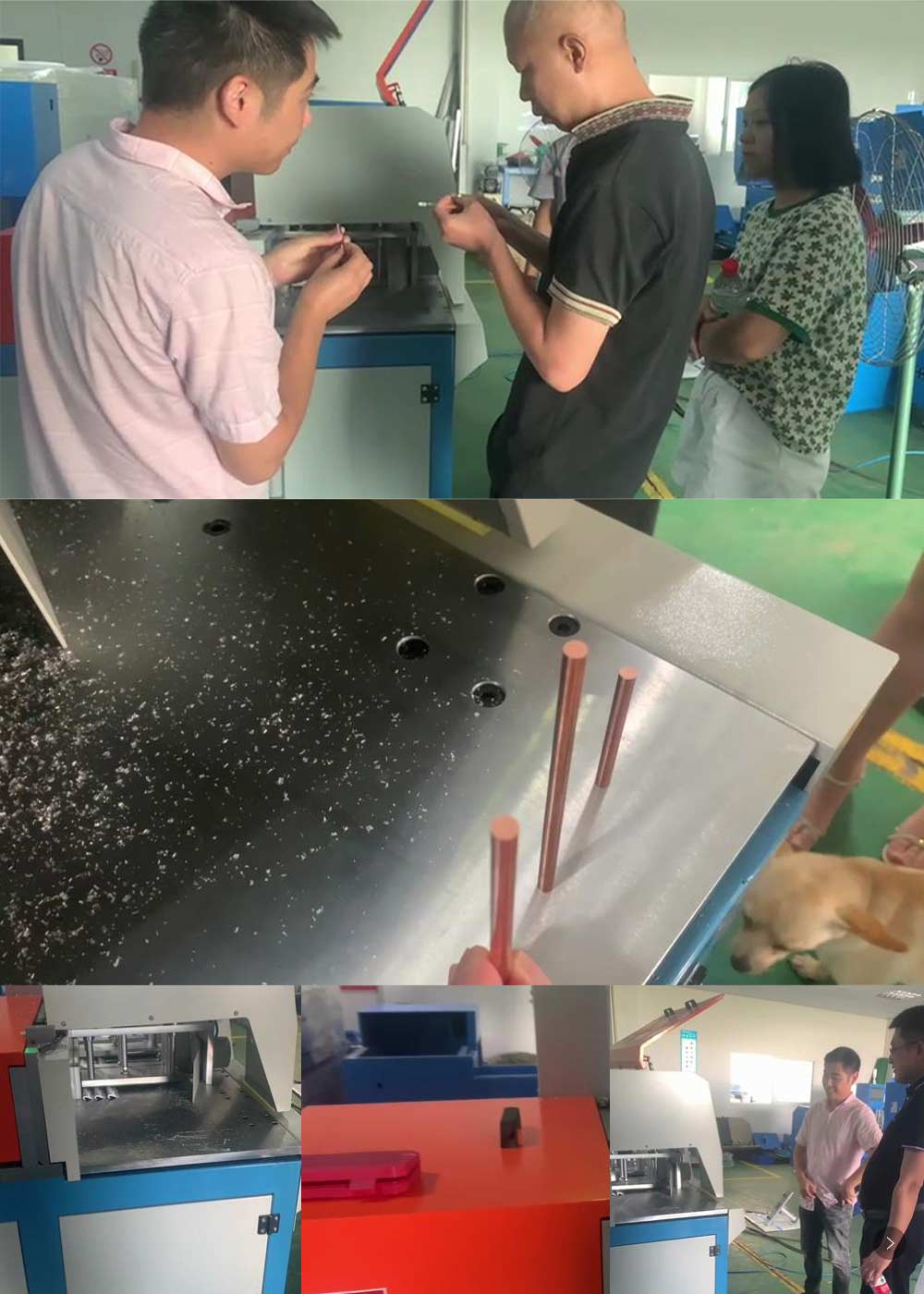 歡迎客戶來我司試切全封閉分離式切鋁機(jī)，洽談合作